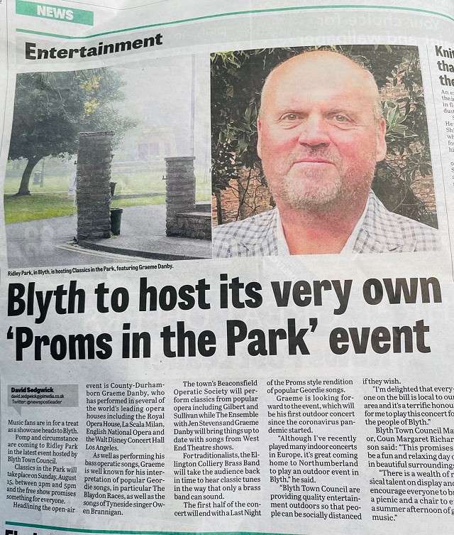 News Post Leader Article - Proms in the Park
