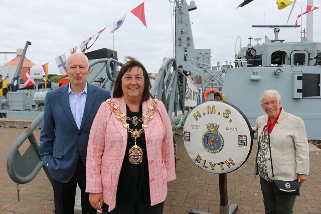 HMS Blyth Visits Blyth, Northumberland