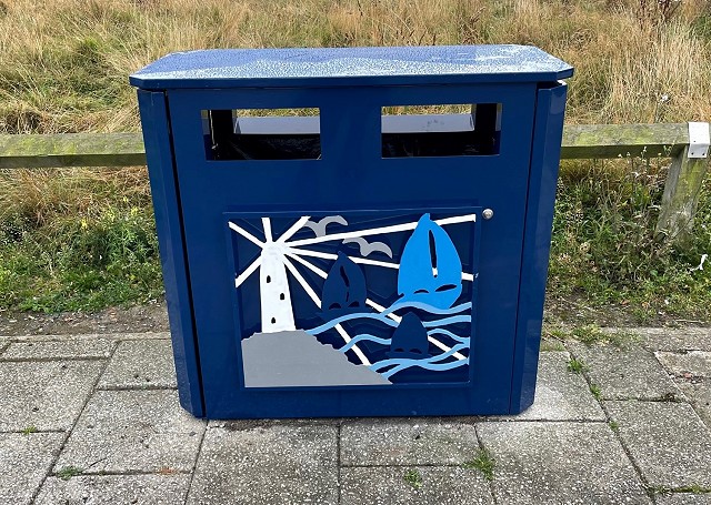 Bespoke Litter Bin with a Maritime Theme