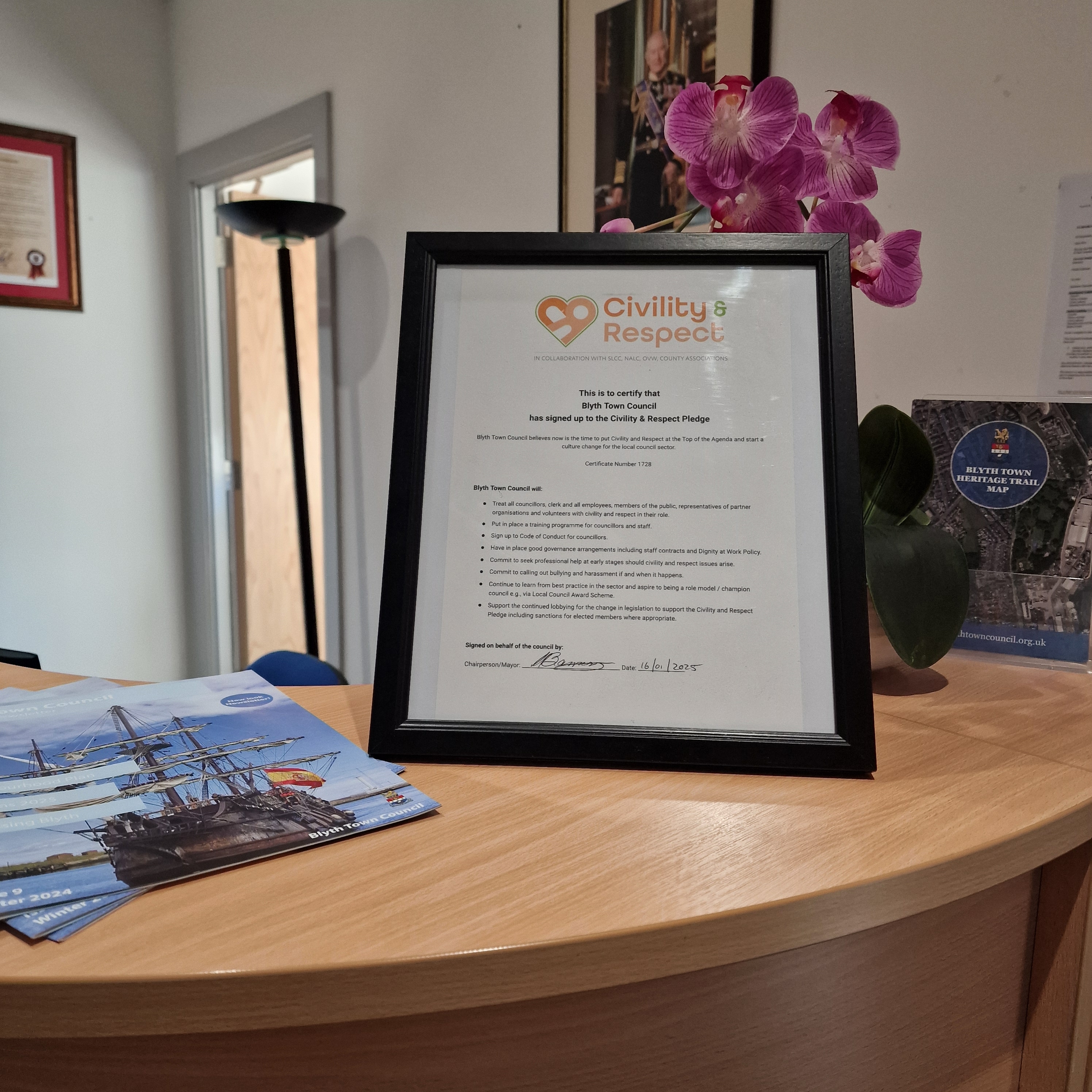 Blyth Town Council Joins National Civility and Respect Pledge