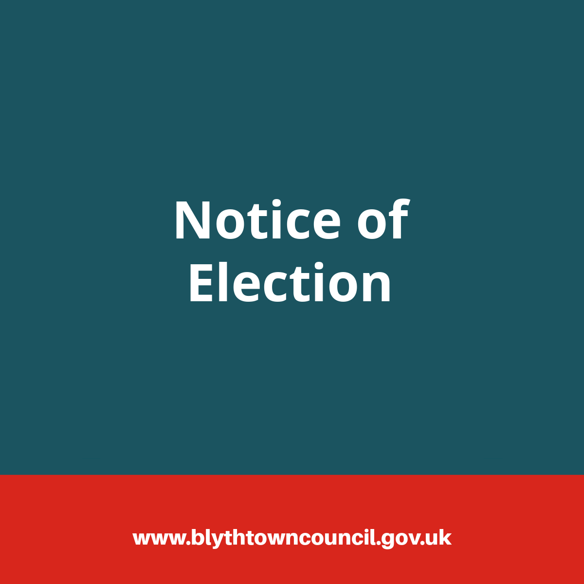 Notice of Election